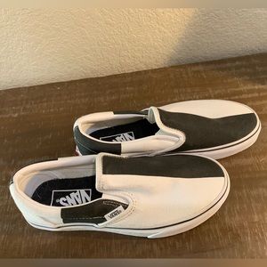 Vans Classic Skater Slip Ons in Black & White